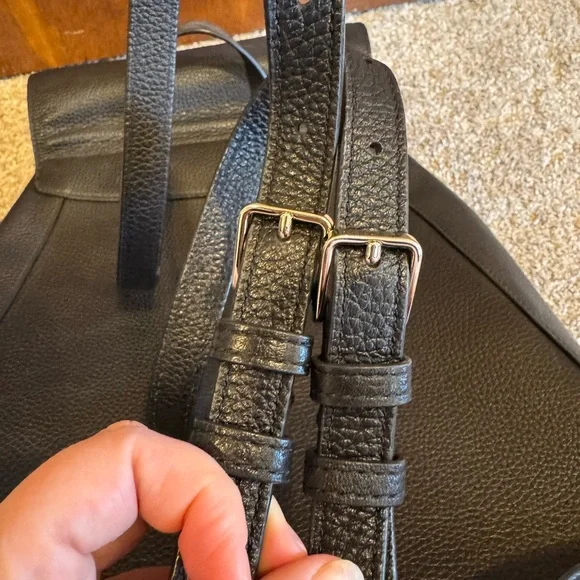 Kate Spade Black Leather Backpack - Picture 6 of 7